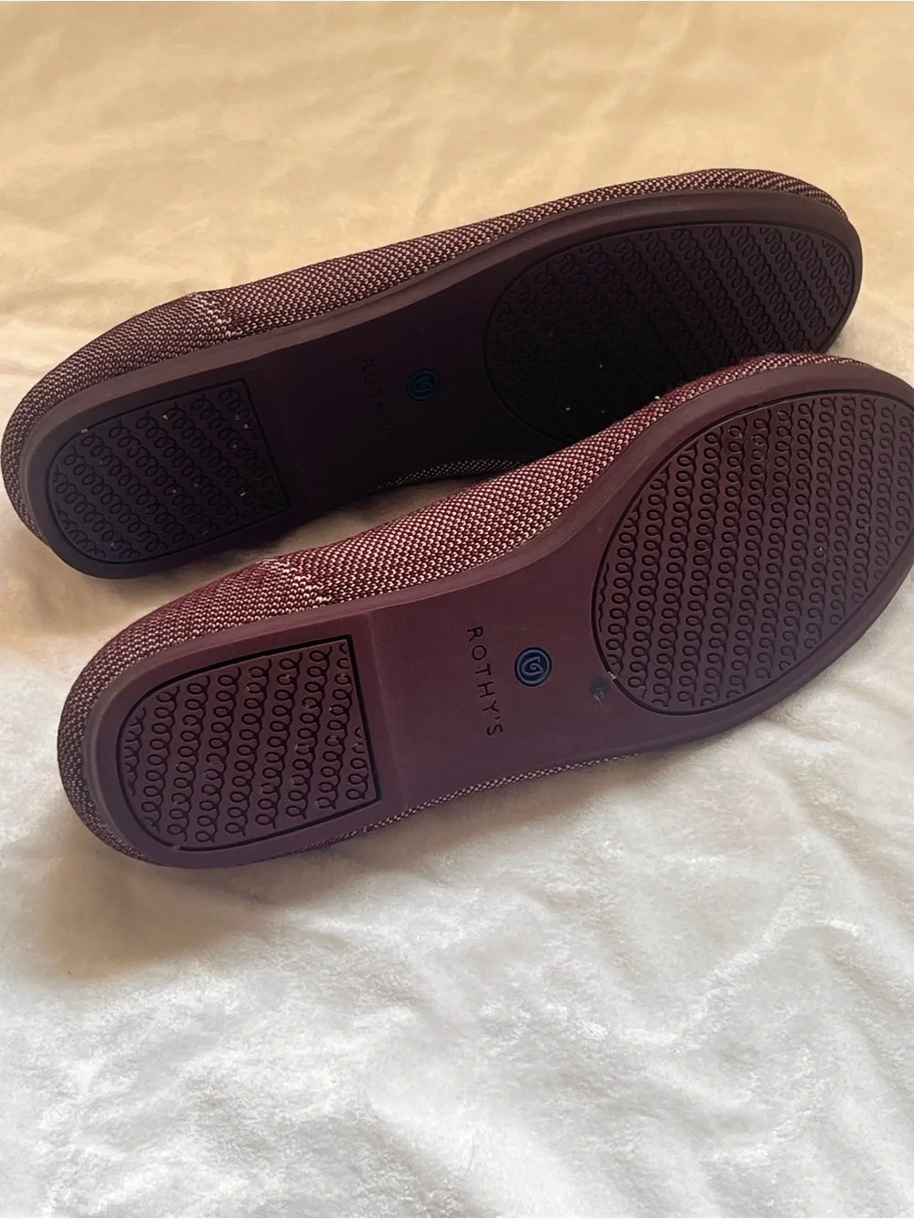 Rothy's Burgundy Knit Pointed Ballet Flat